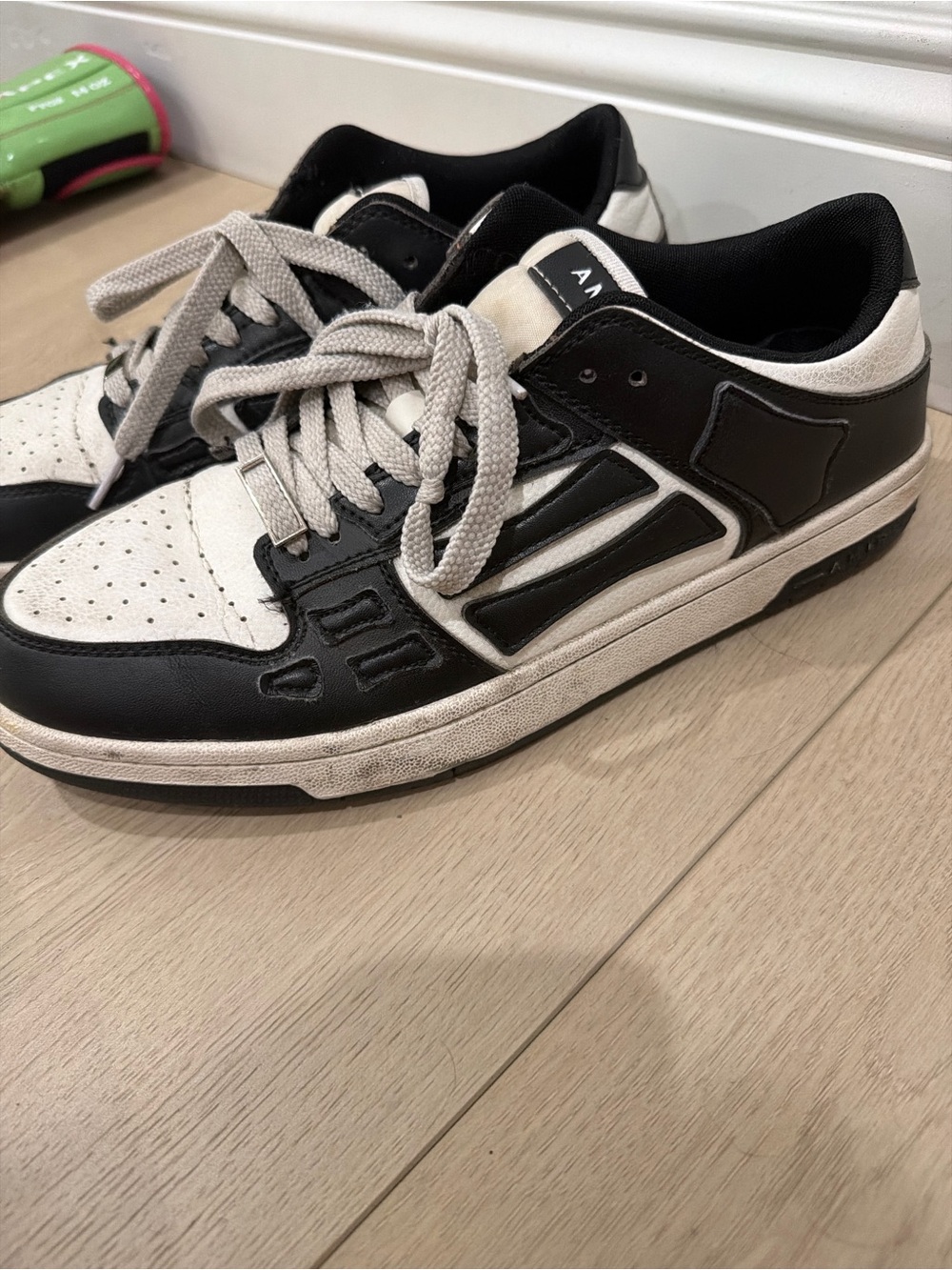 AMIRI Black and White Low-Top Sneakers